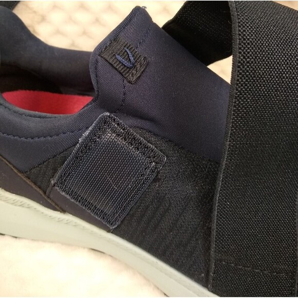 Vionic Navy Blue Marlene Pro Service Slip Resistant Sneakers Velcro 8 1/2 WIDE - Picture 5 of 13